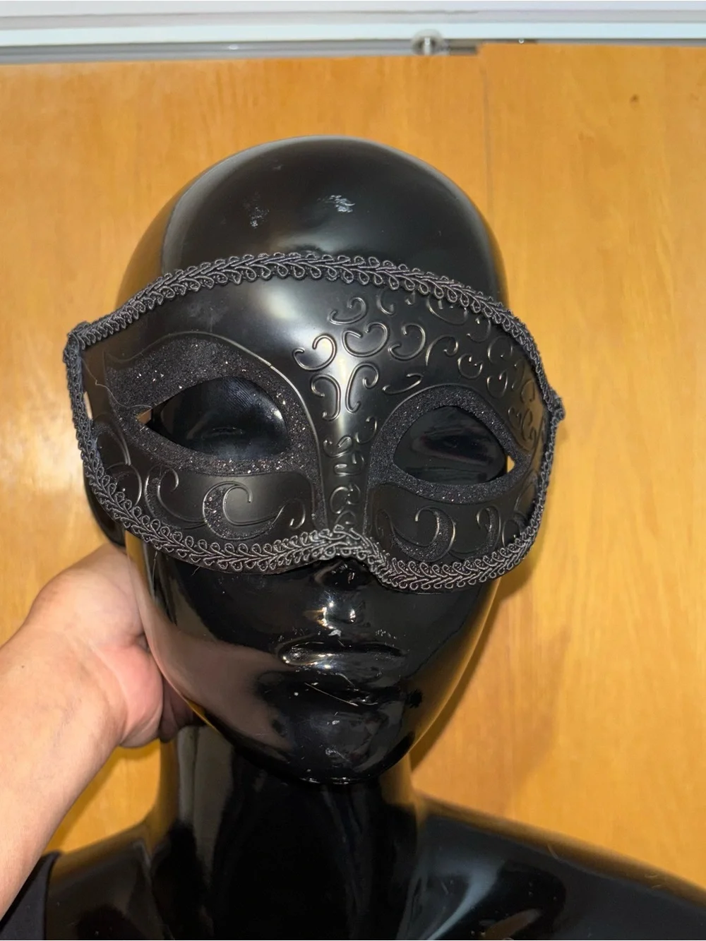 Black Lace Venetian Eye Mask - Unbranded